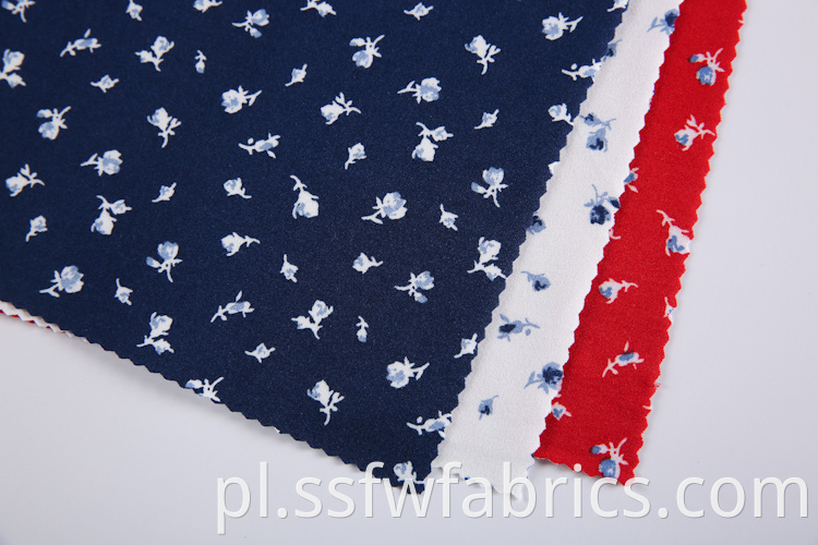 Small Flowers Pattern Fabric Custom Printing